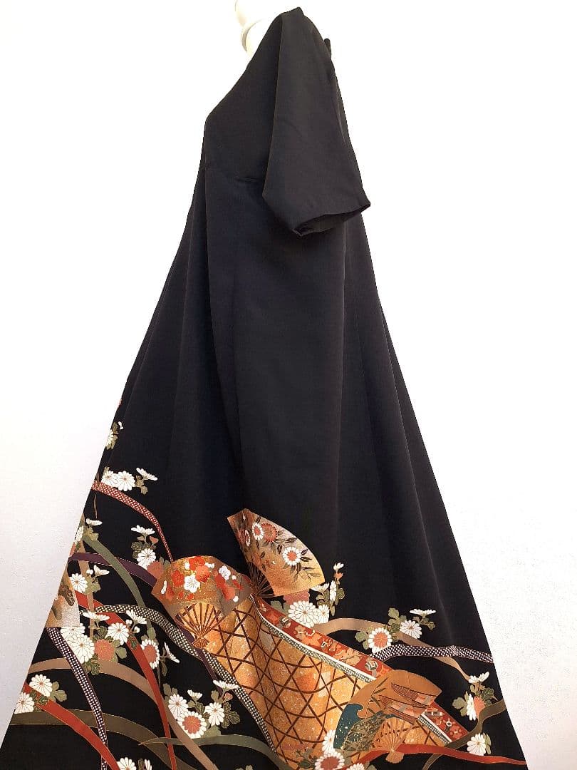 着物リメイクワンピース3630