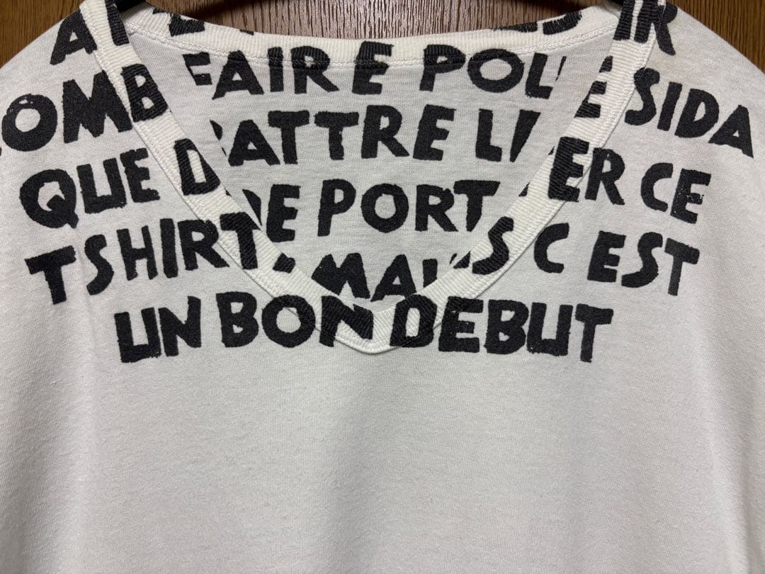 マルジェラAIDS Tシャツ 2011AW フランス語