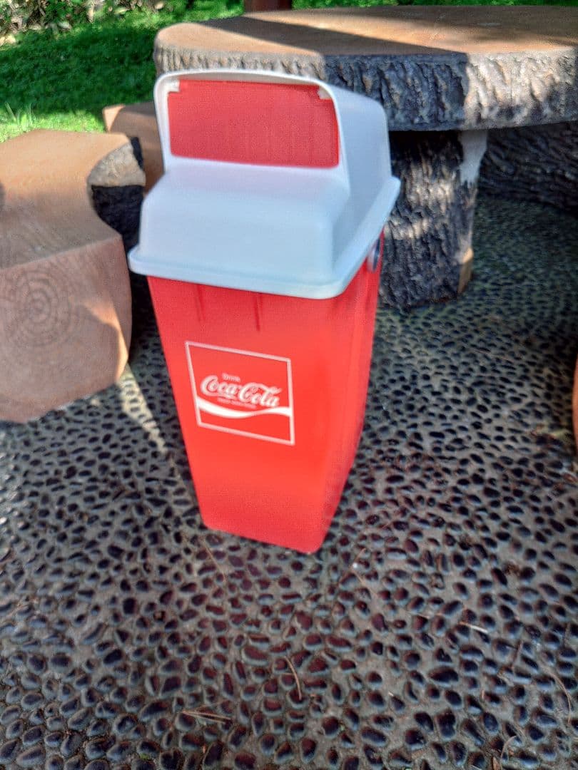 コカ・コーラ ごみ箱 中型 赤