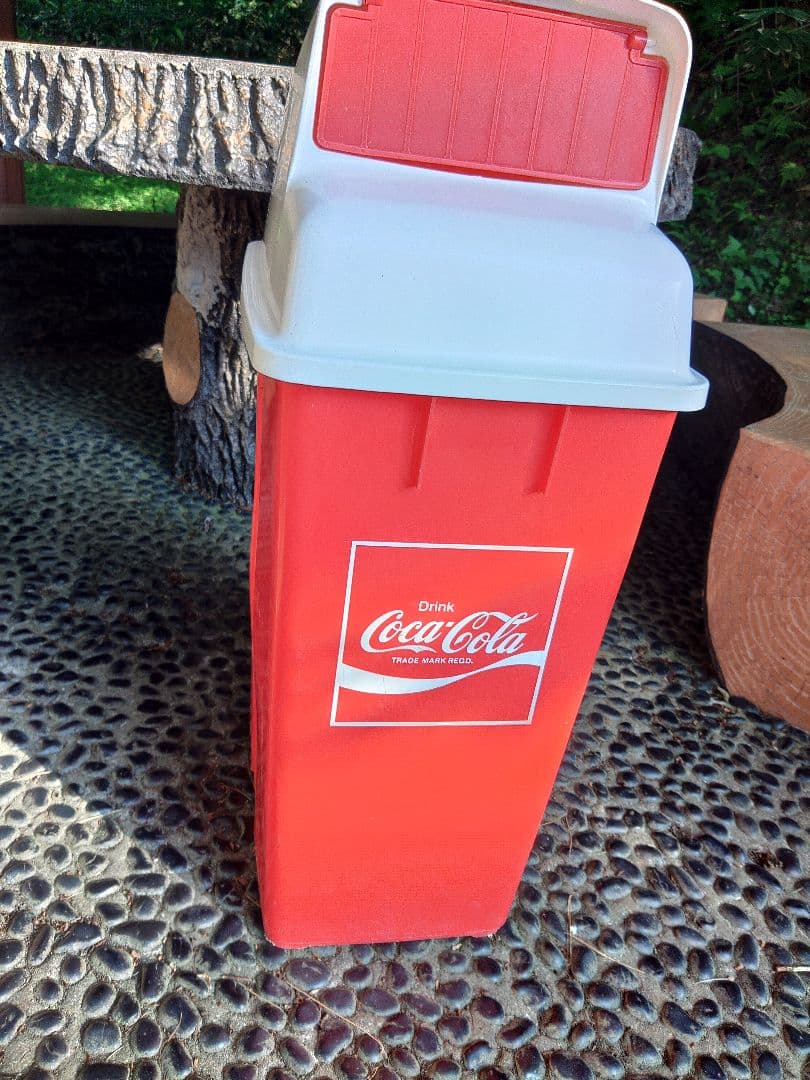 コカ・コーラ ごみ箱 中型 赤
