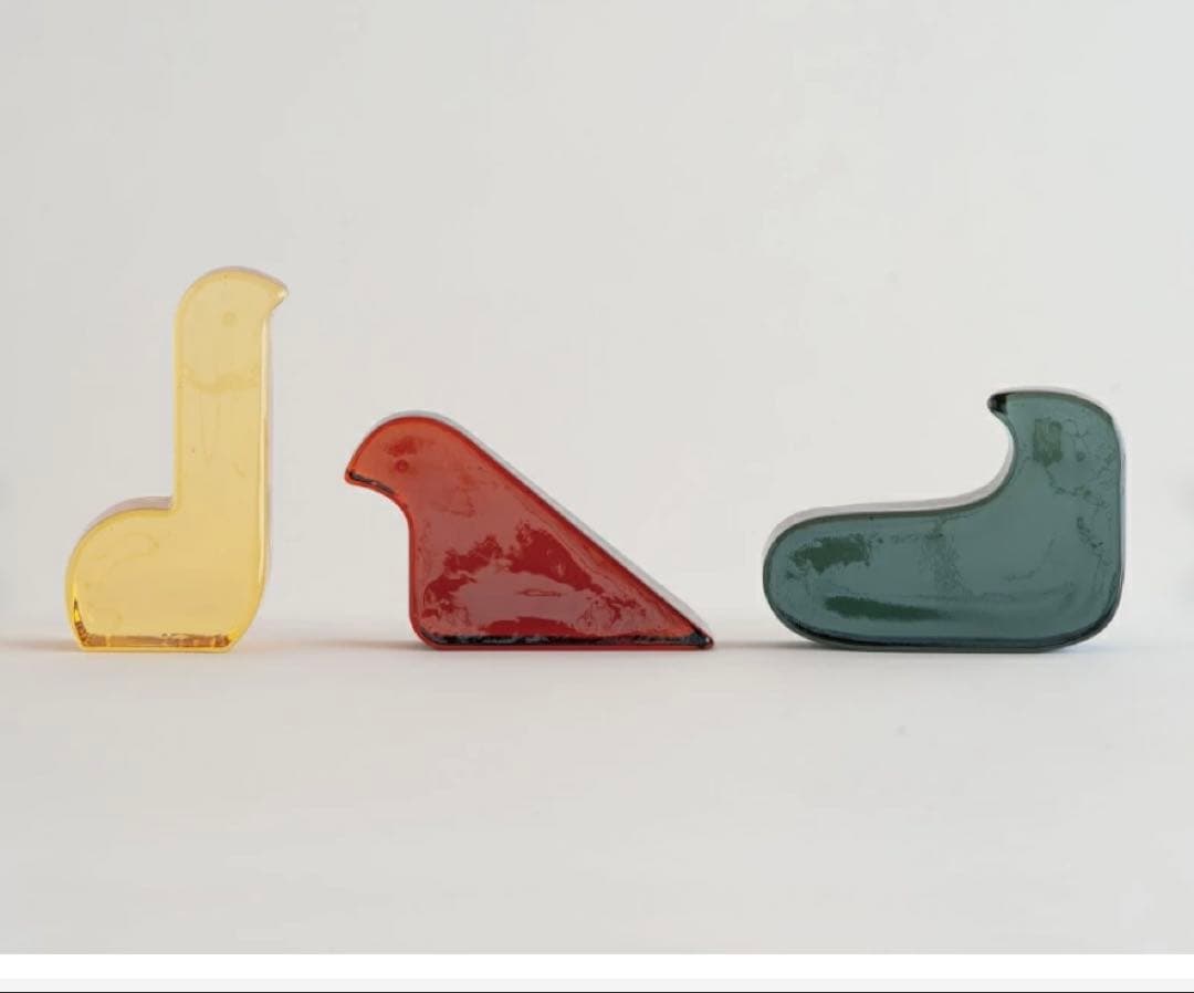 イッタラ×ミナ ペルホネン　ガラスバード　3個セット