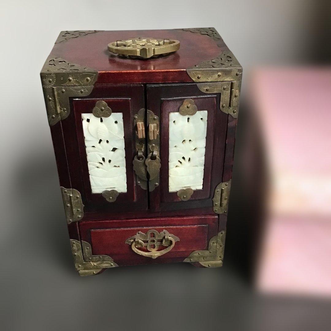 ヴィンテージ宝石箱　ジュエリーボックス　ミニ箪笥　中国骨董品