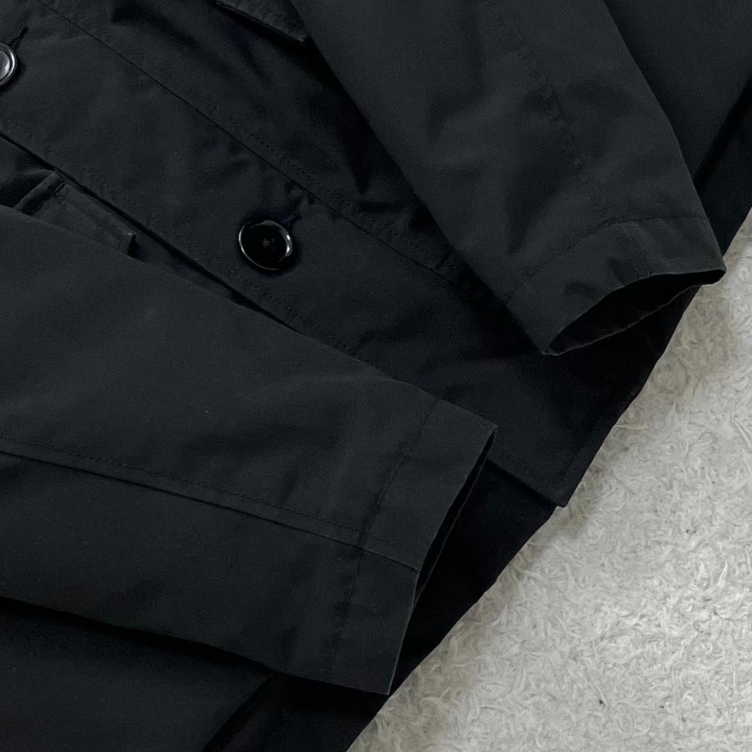 美品✨ダントン ダウンコート ラクーンファー 2WAY ワッペン 黒 ブラック