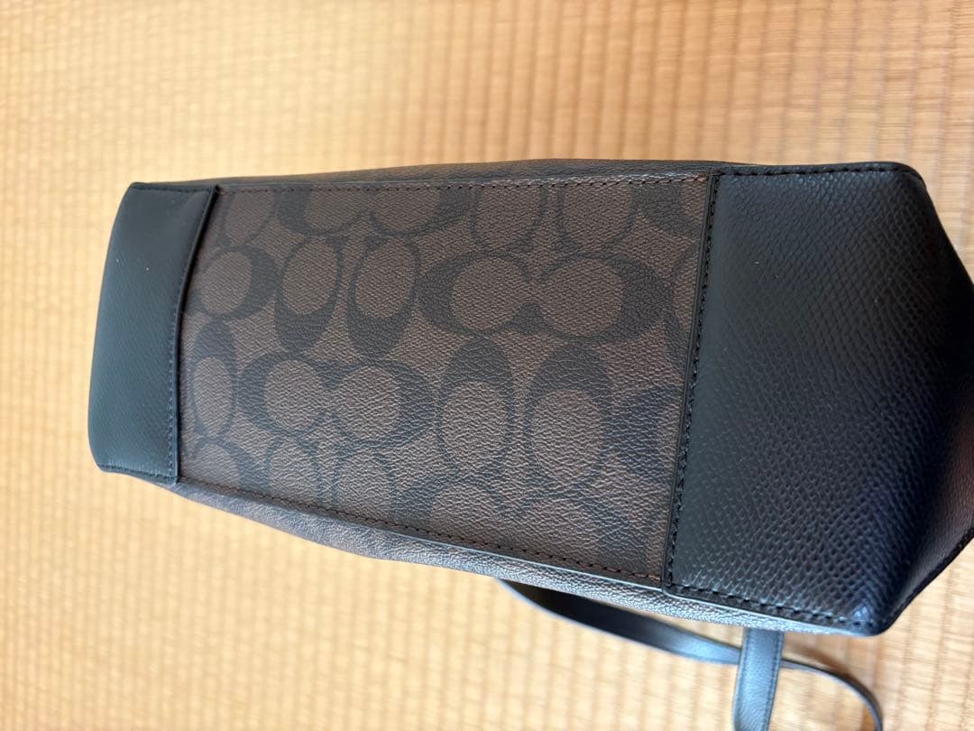 【美品】COACH ブラック トートバッグ