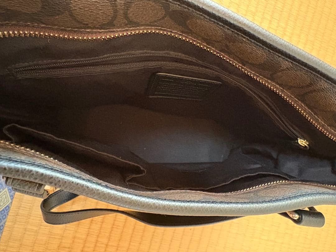 【美品】COACH ブラック トートバッグ