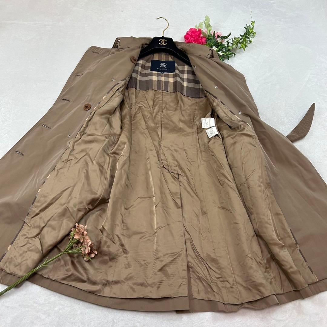 J591 M バーバリーロンドン トレンチコート ブラウン レディース