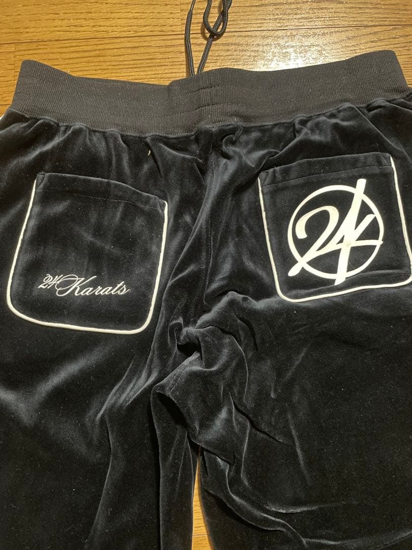 XL 24karatsジャージ セット 黒 ピンク