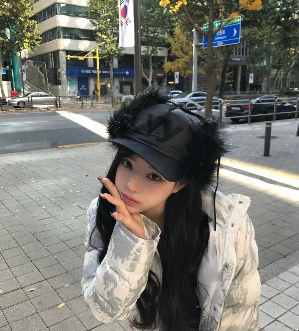 即発送 タグ付 割引有 OPEN Yy 帽子 ファーキャップ ブラック