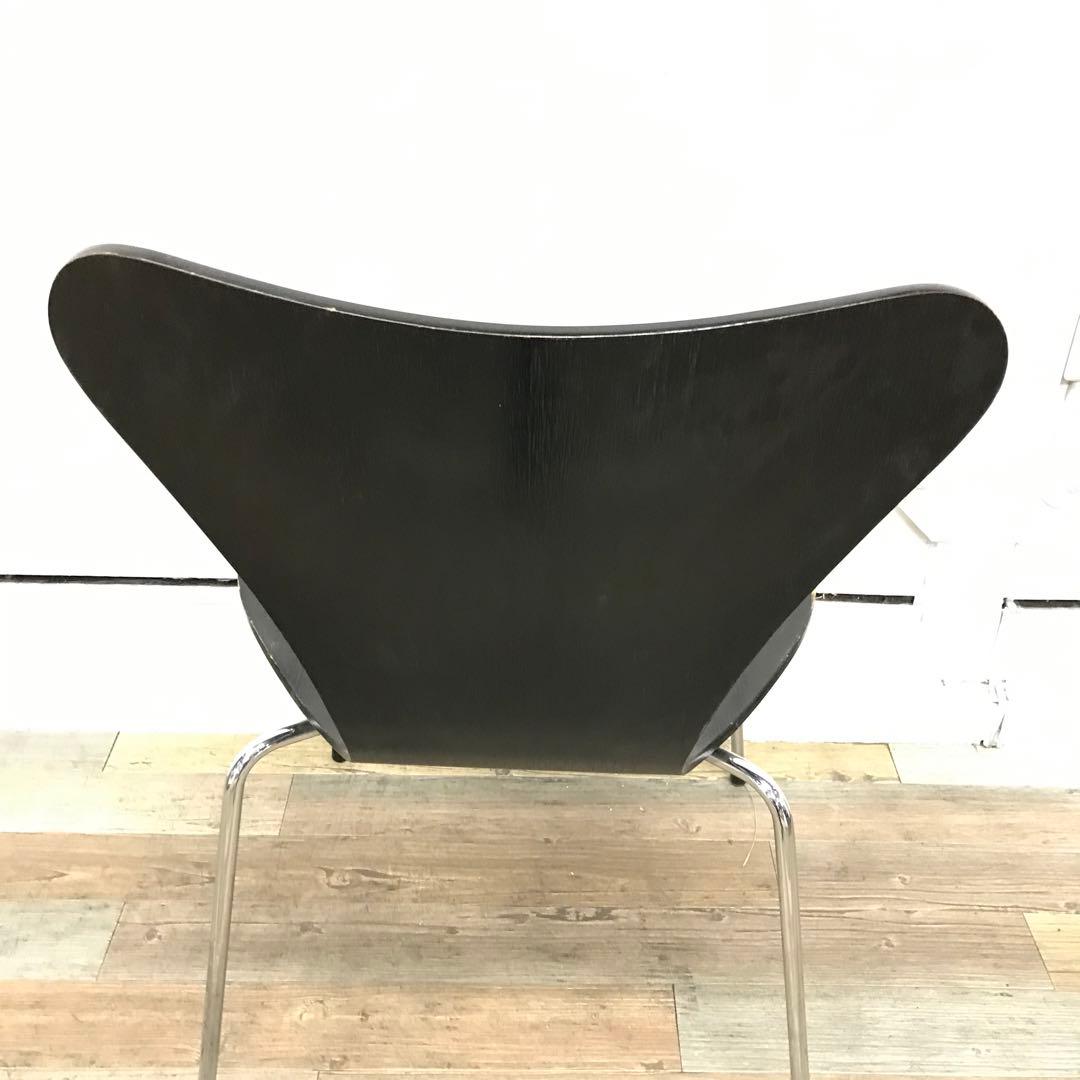 【訳あり・傷多数】 FRITZ HANSEN　セブンチェア　ブラック系 ②