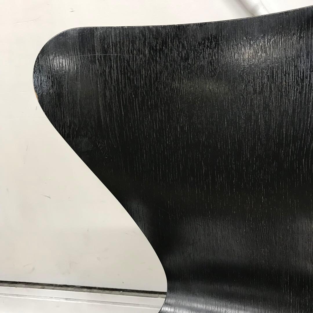 【訳あり・傷多数】 FRITZ HANSEN　セブンチェア　ブラック系 ②