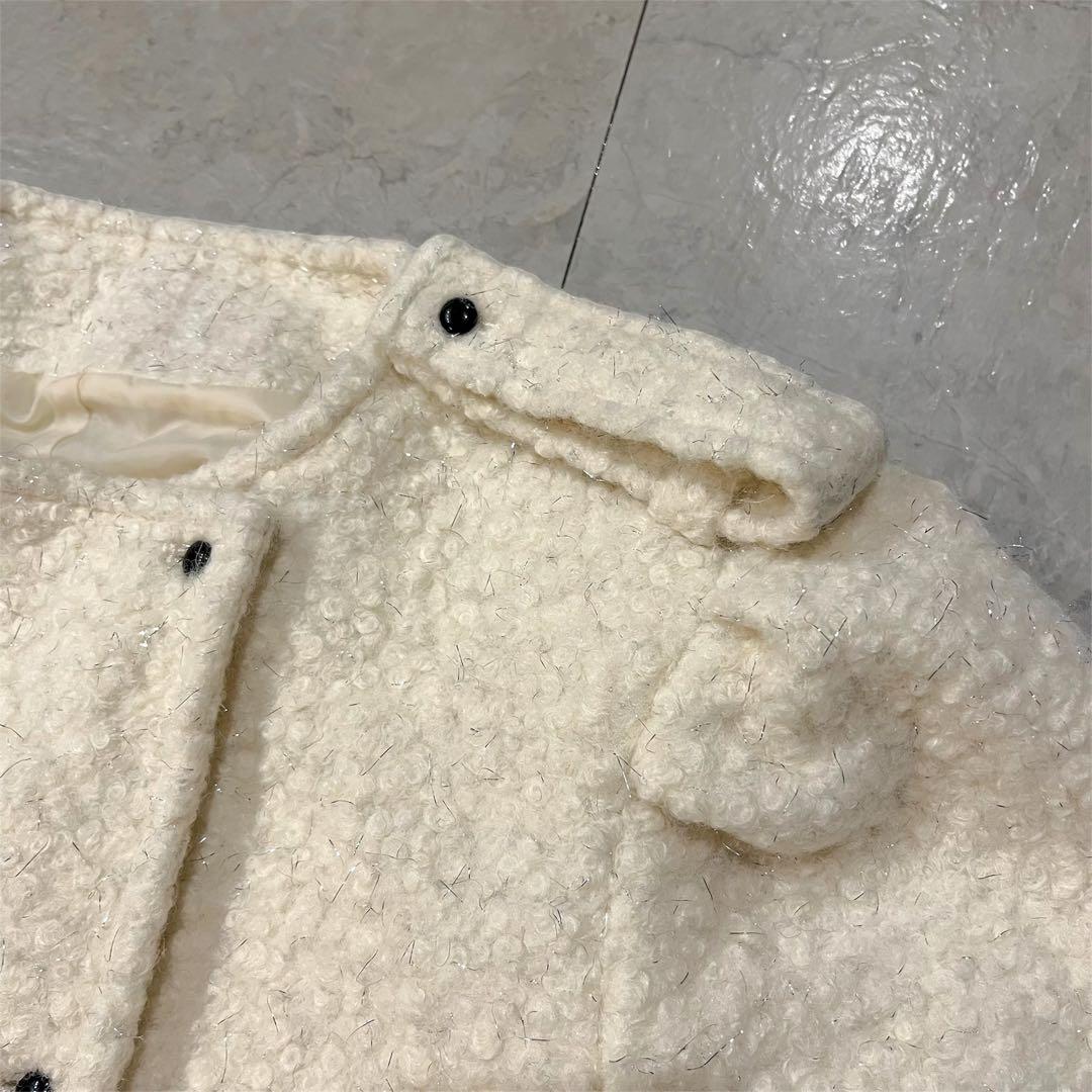 Bibiy. MEGAN LAME JACKET アイボリー ジャケット