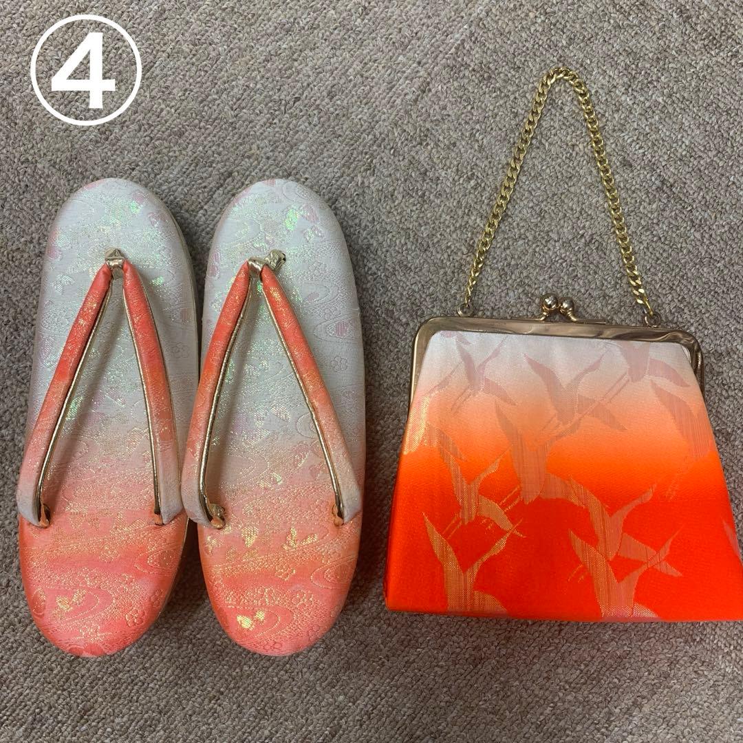 おまとめ512agu4,511agu28,帯,小物類,草履&バッグ□七五三 7歳