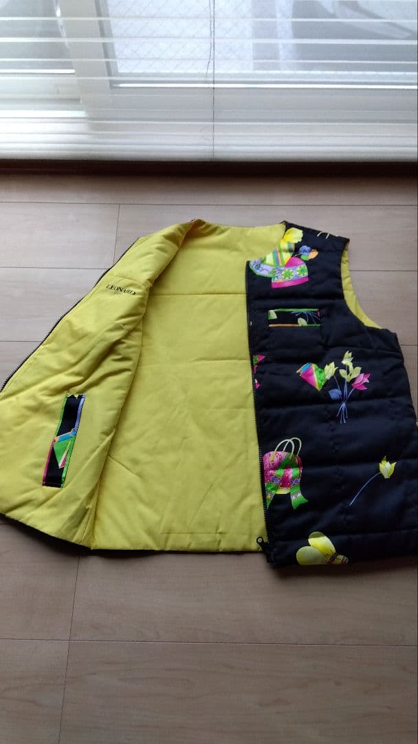 レオナールスポーツ　リバーシブル　中綿ベスト　美品