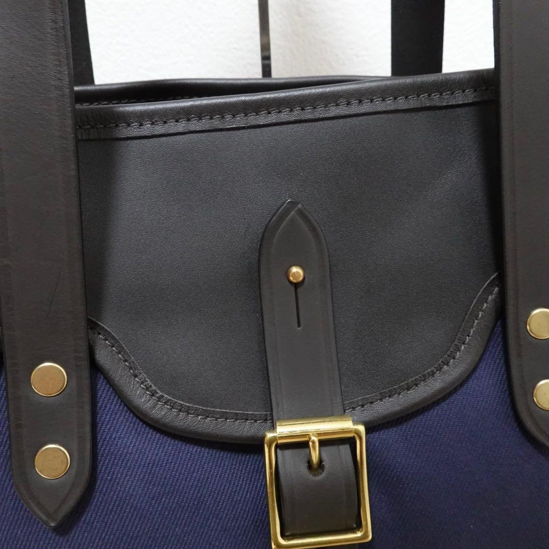 CROOTS フラップ　ポケット　トートバッグ　BEAMS F 別注　ネイビー