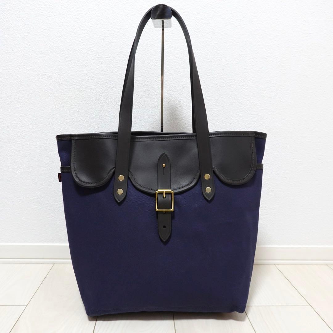 CROOTS フラップ　ポケット　トートバッグ　BEAMS F 別注　ネイビー