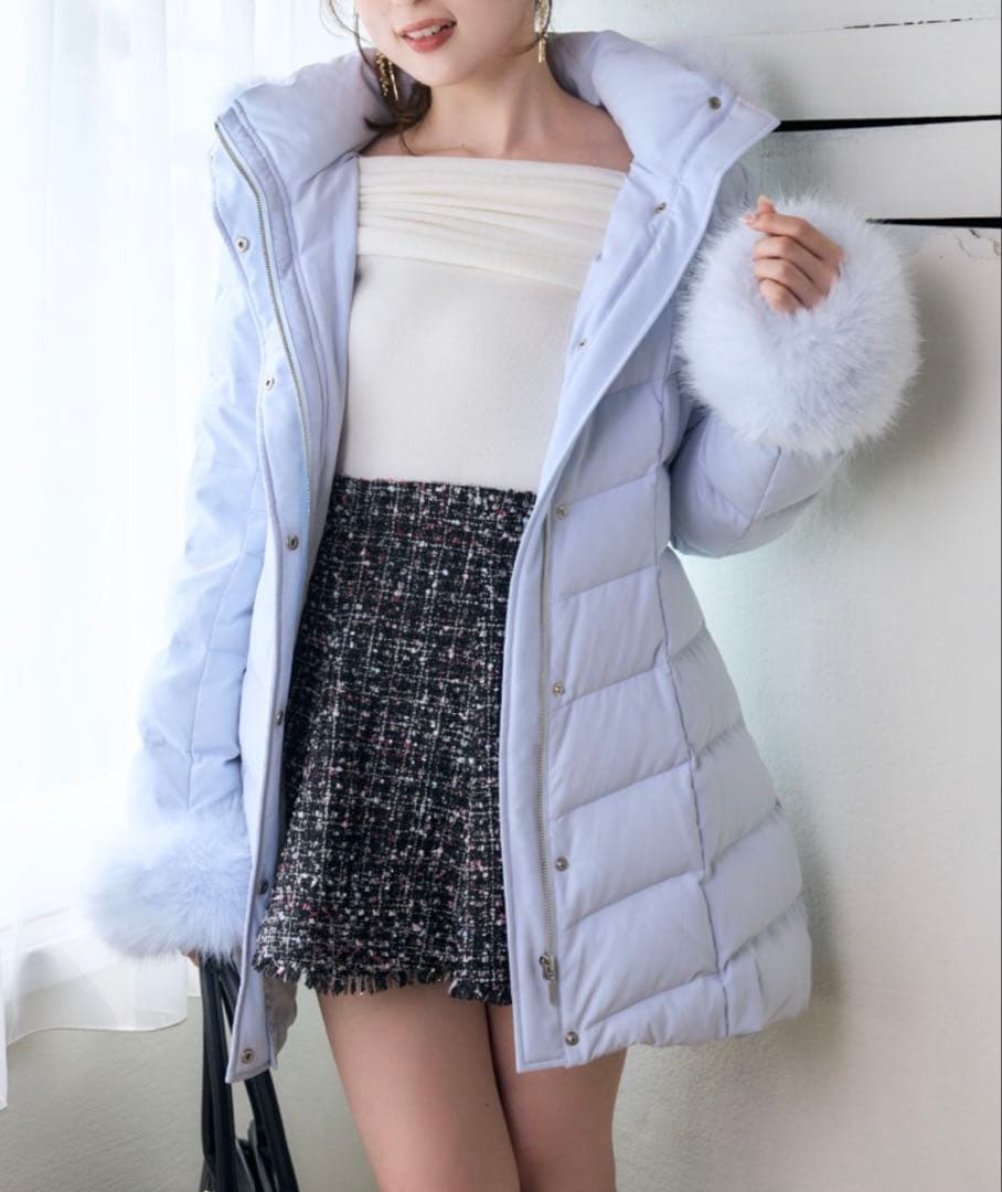 rienda 【神くびれダウン】Aラインダウンワンピコート