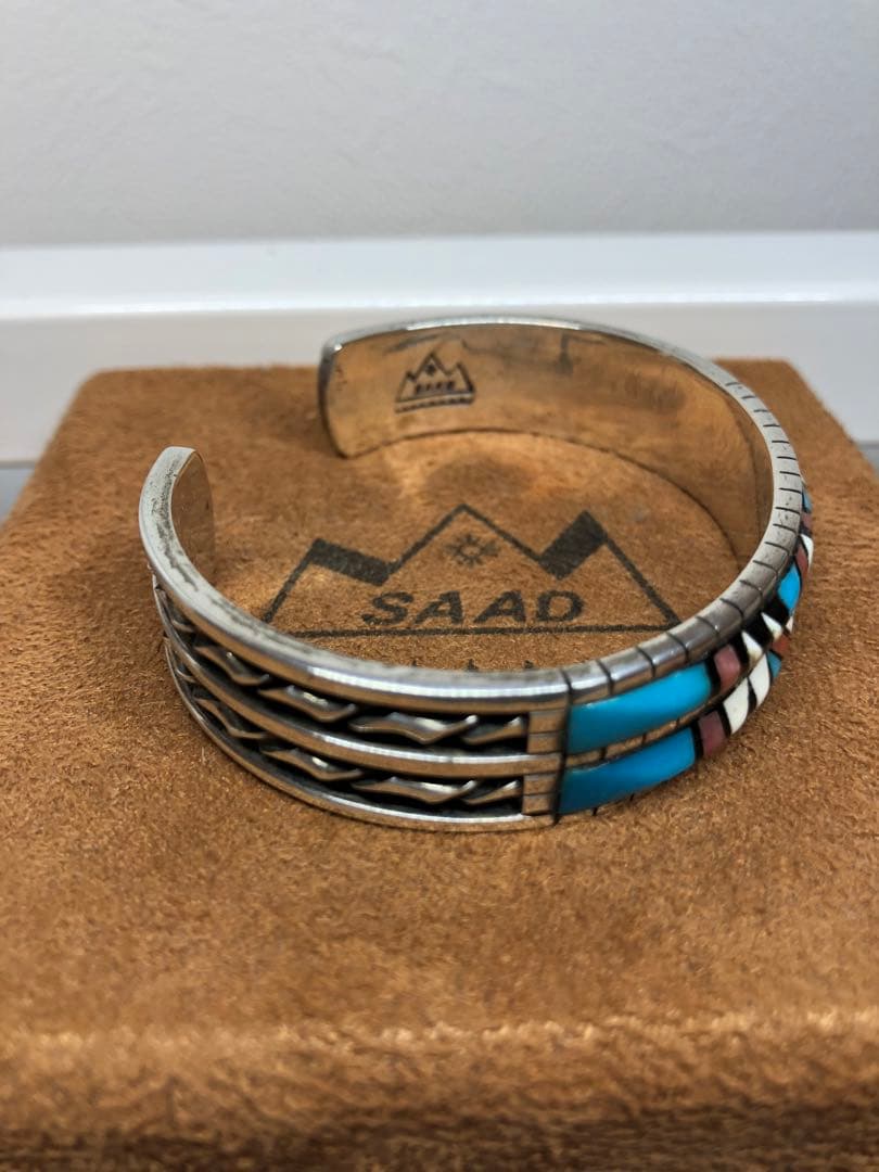 SAAD サード　ターコイズ バングル　STERLING Silver 925
