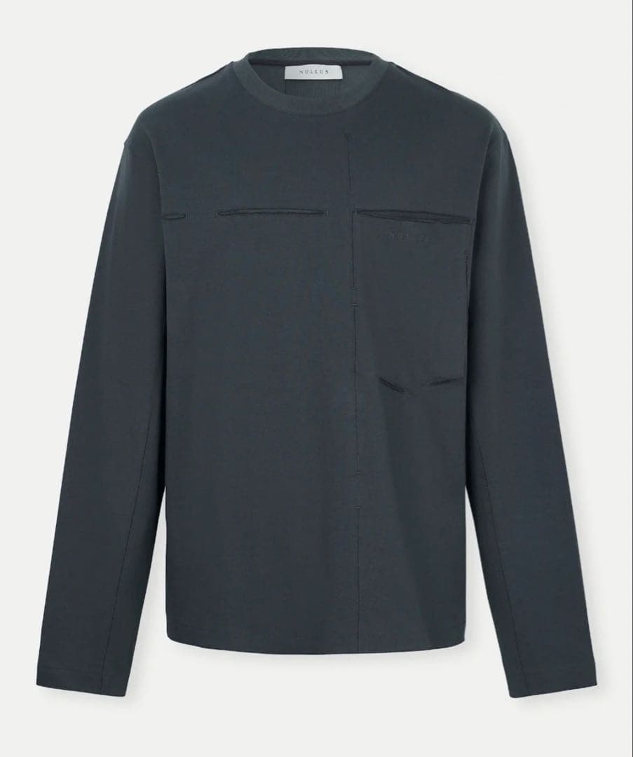 NULLUS ヌルース　Slit Cut LS Shirt