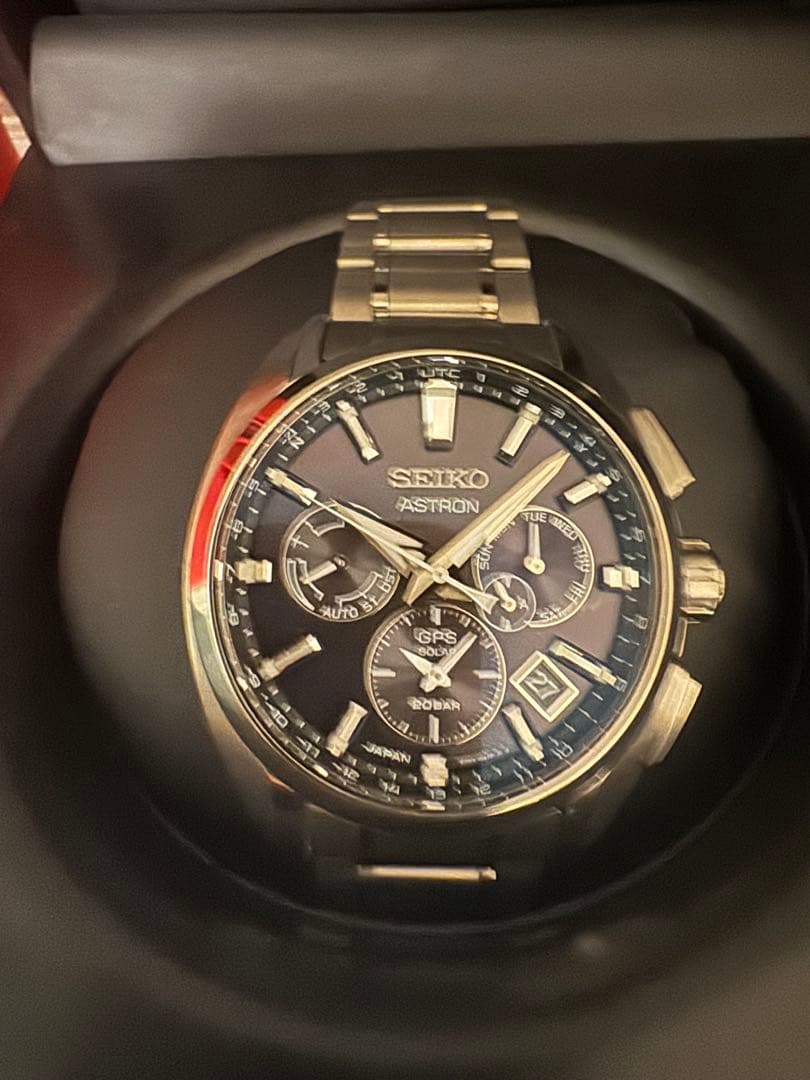 【美品】SEIKO ASTRON GPS クロノグラフ チタンブレスモデル
