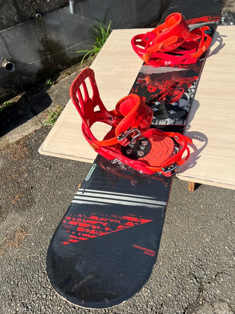 k2の板(147㎝)とSALOMONのビンディング