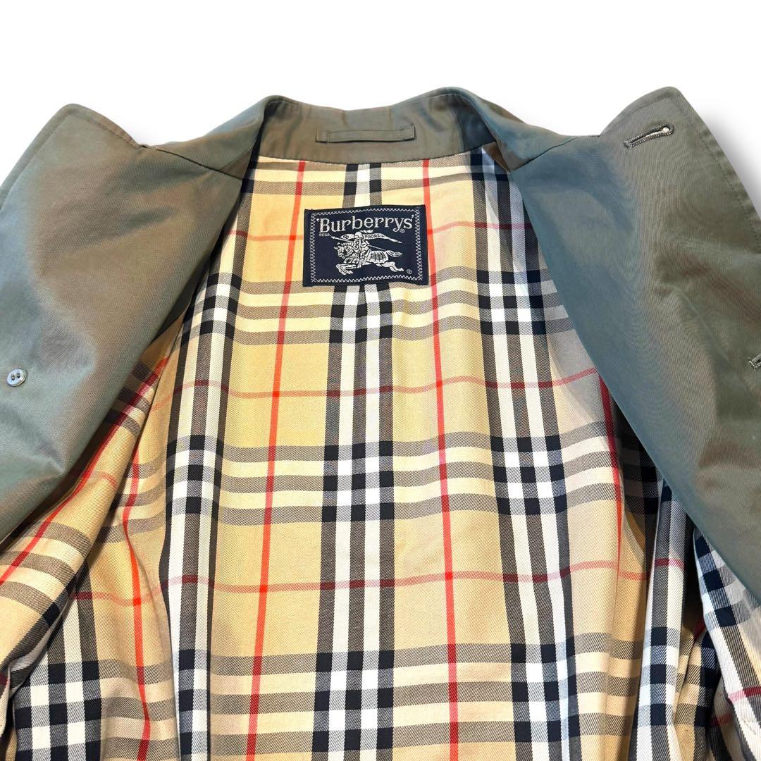 美品✨BURBERRY✨バーバリー トレンチコート ノバチェック カーキ メンズ