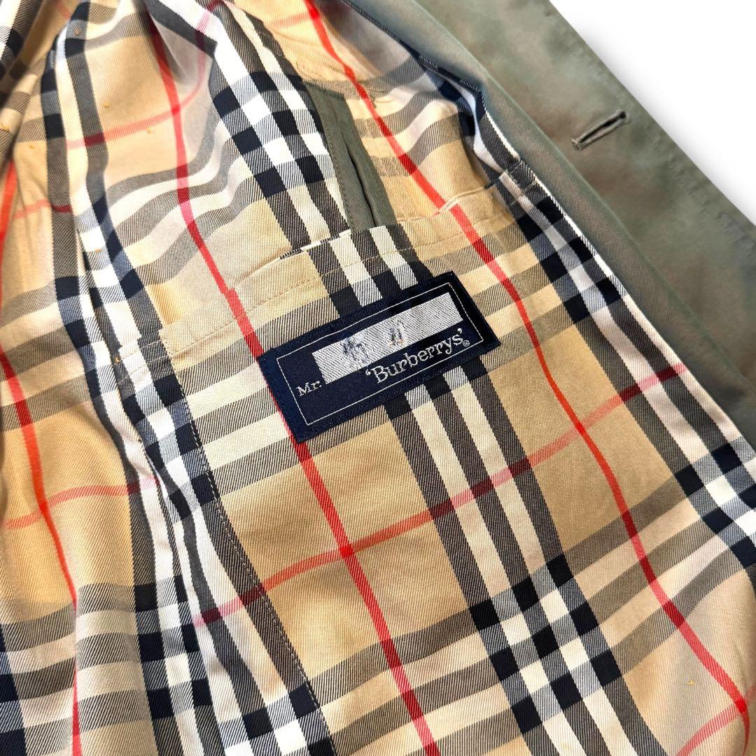 美品✨BURBERRY✨バーバリー トレンチコート ノバチェック カーキ メンズ