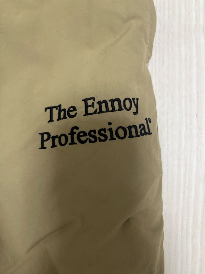 ennoy 中綿入りシャカシャカブルゾン、パンツセットアップLベージュ