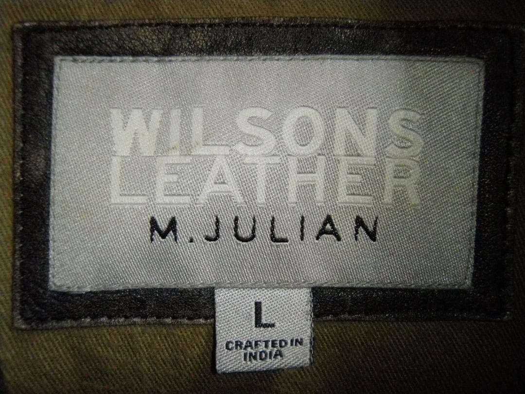 90S 00S XL位 肉厚 レザー WILSONS コート アンティーク 黒