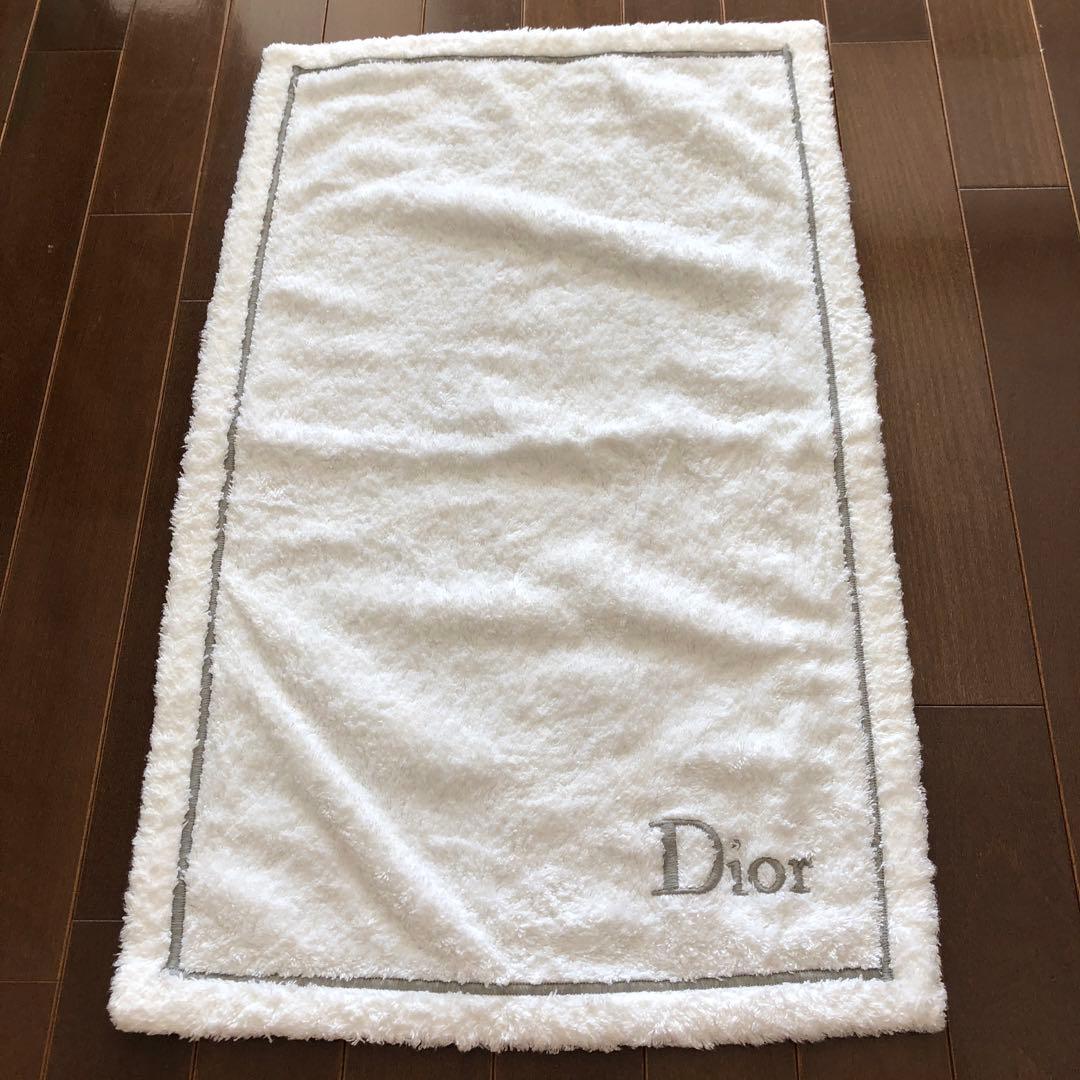 used クリスチャンディオール　フランス製　Dior刺繍　タオル(バスマット)