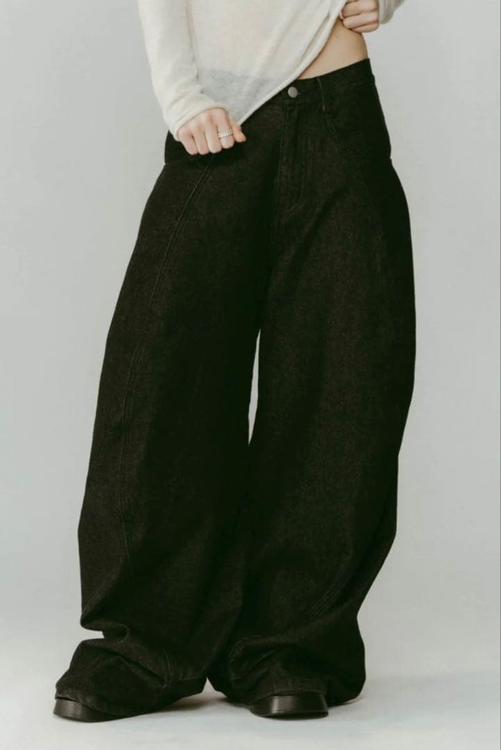 パンツ Knuth Marf tuck design denim pants