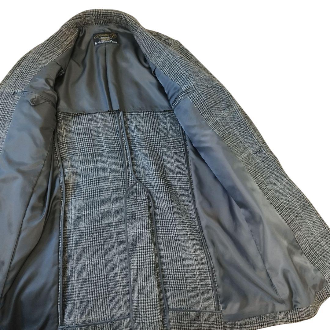 417 EDIFICE エディフィス チェスターコート グレンチェック カシミヤ