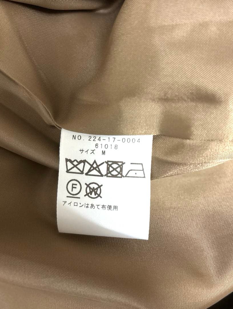 シップス　SHIPS Colors ウール ノーカラー コート　ブラウン　M