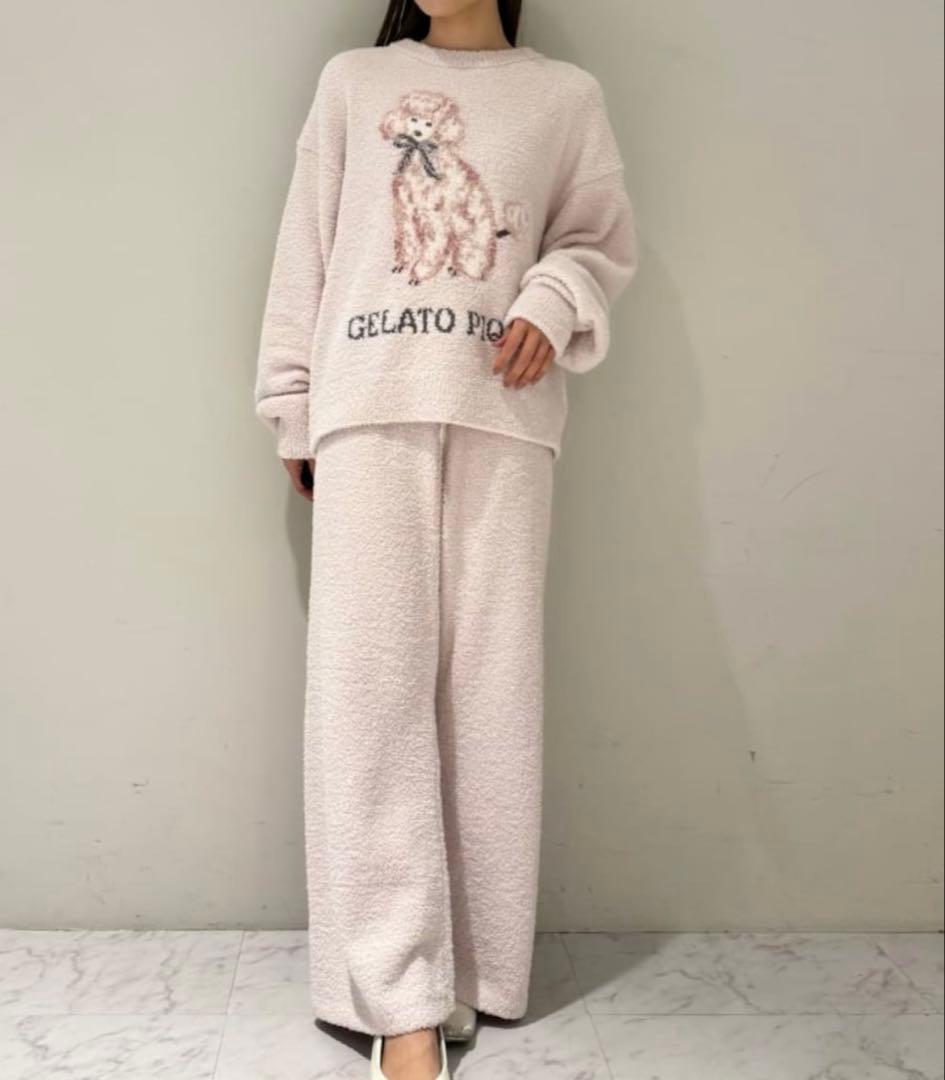 ジェラートピケ　プードルジャガードプルオーバー