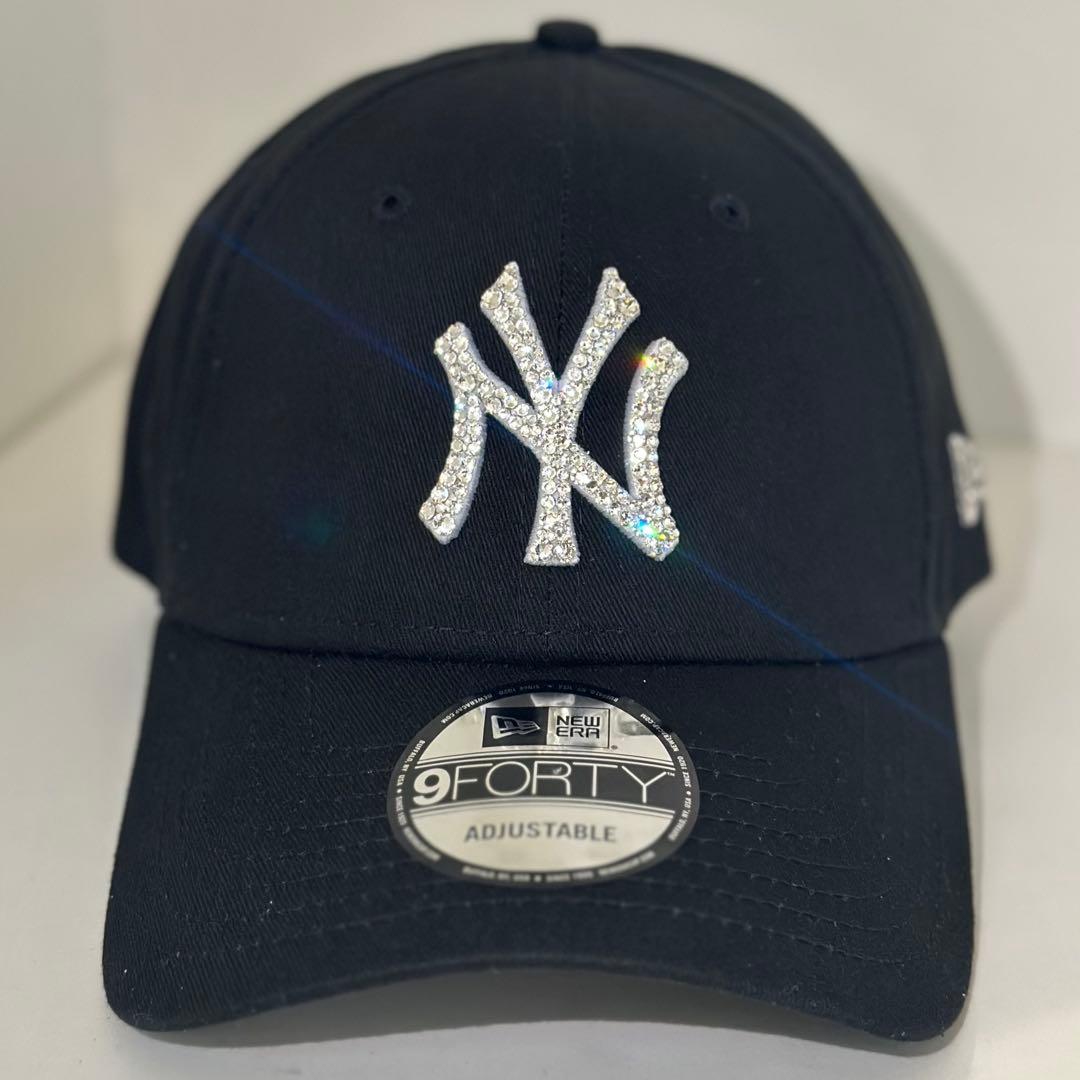 ニューエラ　スワロフスキー［NYブラック］ユニセックス　NEWERA