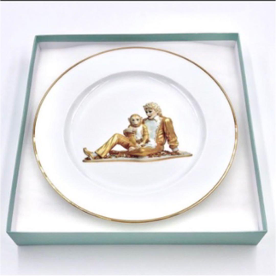 【30cm飾り皿】マイケルジャクソン ジェフクイーンズ アンティークプレート