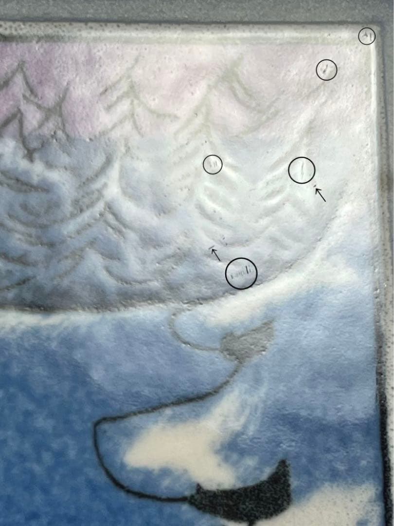 ARABIA ヘルヤ \"Luonto nukkuu\" 陶板画