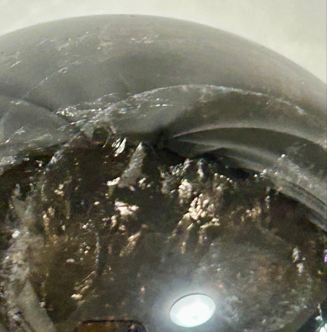 ⭐️ビックサイズ❣️2点セット✨ モリオン＆スモーキークオーツ　スフィア　台座つき⭐️