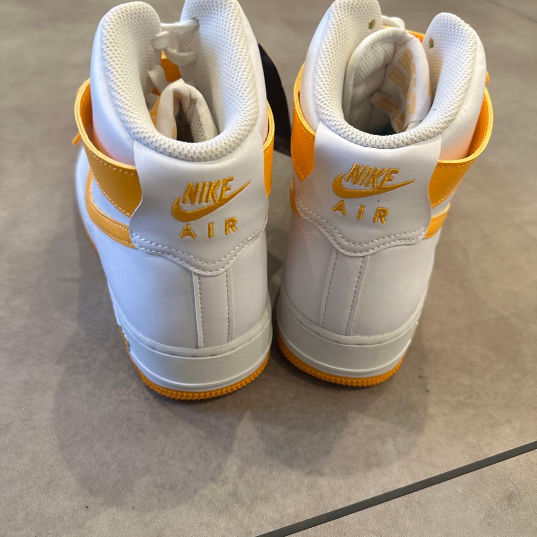 Nike Air Force 1 HIGH 白xオレンジ　US9.5 27.5c