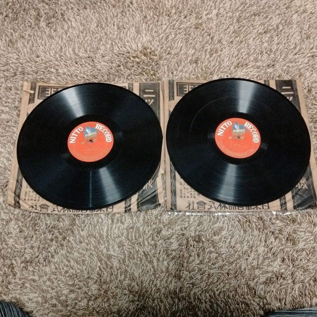 安兵衛婿入り1~4希少大正時代、SP盤レトロレコード