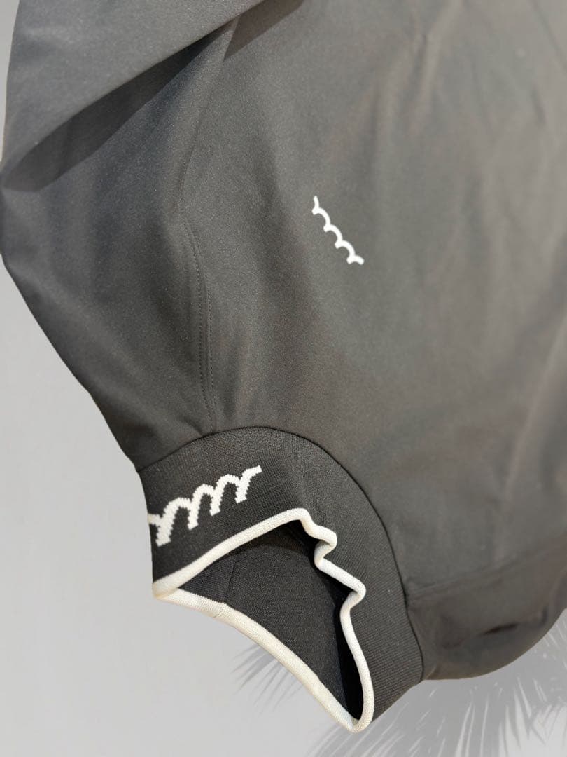 【新品】ムータマリン　ゴルフ　裏起毛　モックネック　黒　Lサイズ