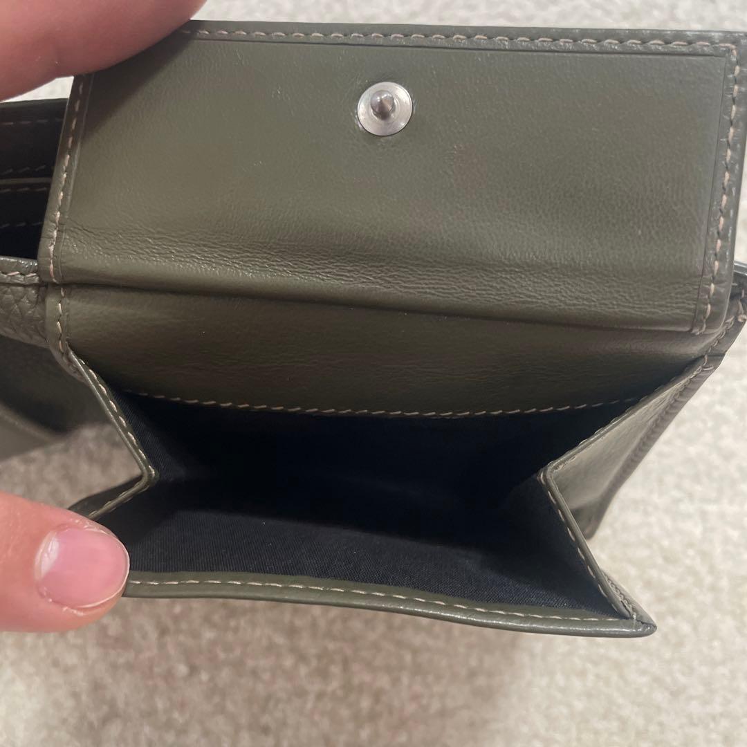 Christian Dior Compact Wallet カーキ 折り財布