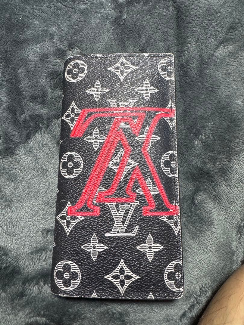 プ*ン様 Louis Vuitton モノグラム長財布 ブラック/レッド