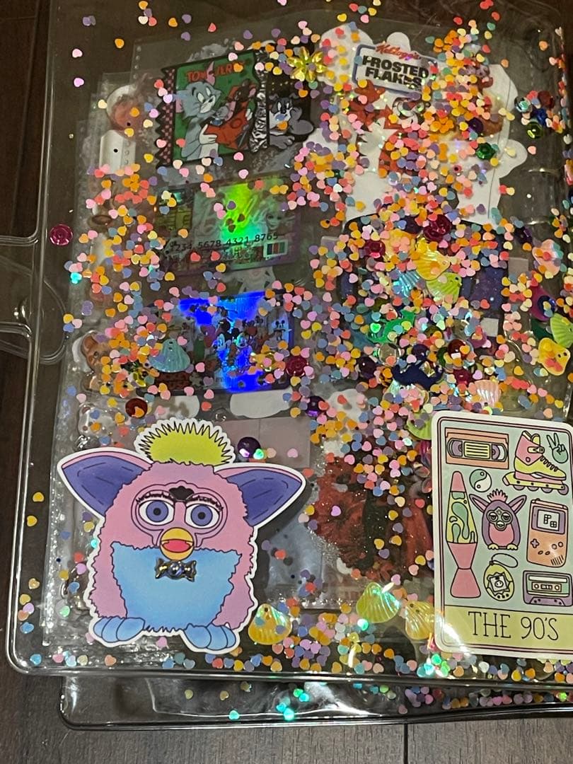 正規品　シール帳完成品A5サイズ　チャーム3個付