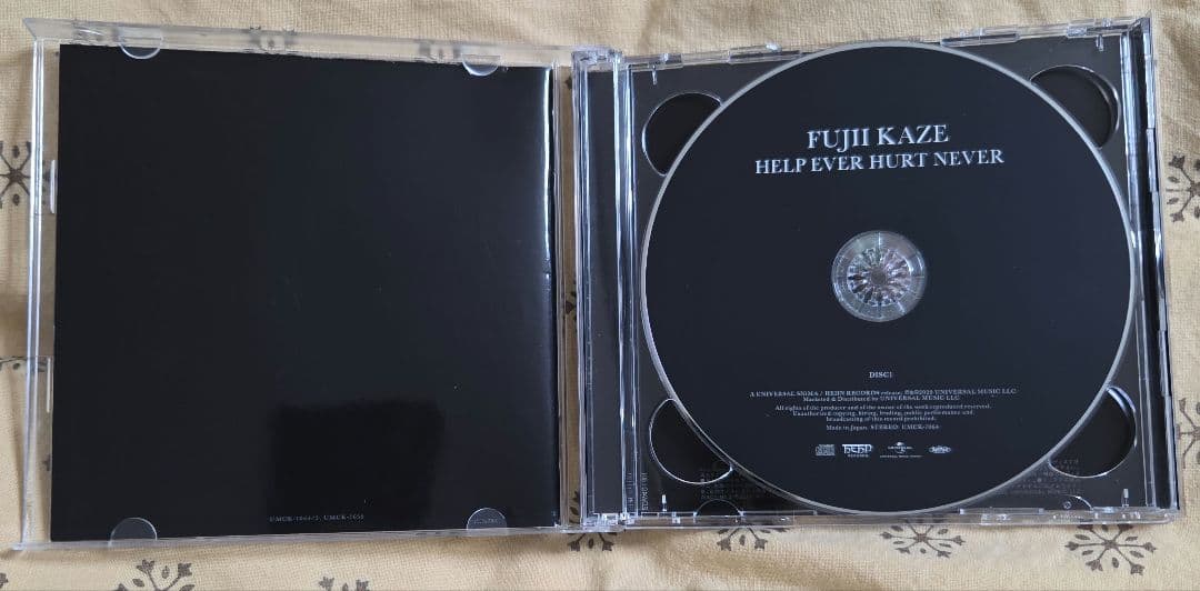 初回限定盤　FUJI KAZE HELP EVER HURT NEVER