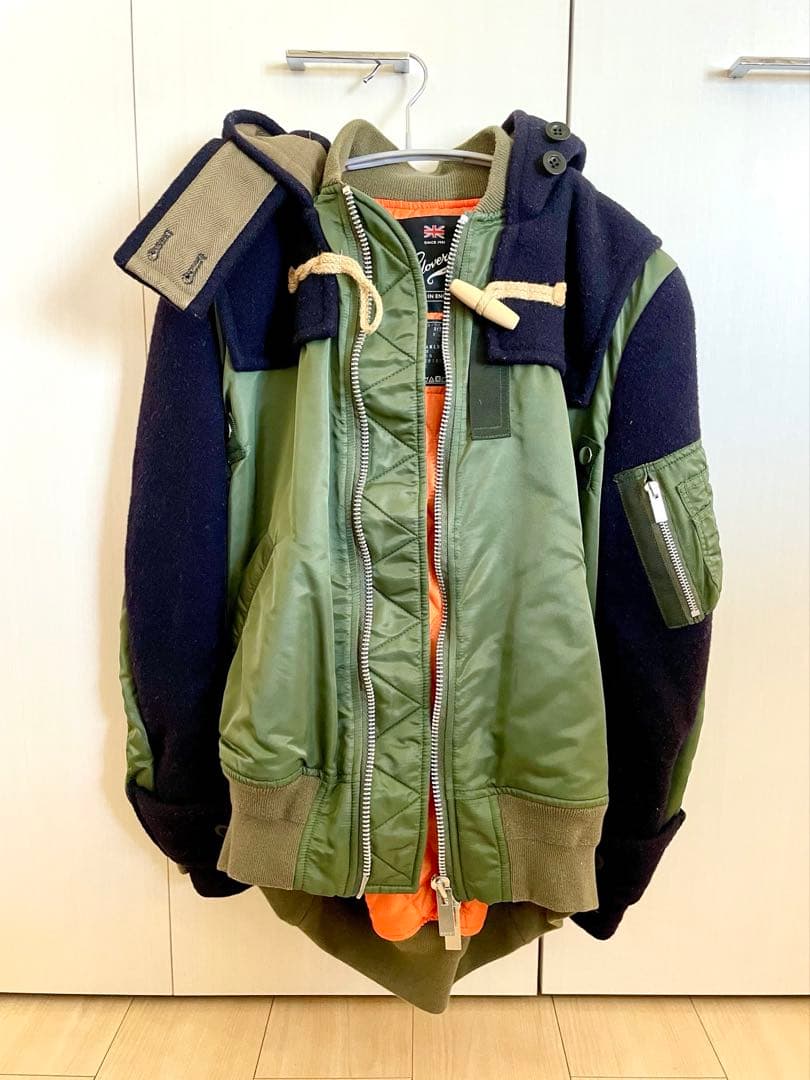 18AW sacai サカイ × Gloverall グローバーオール　サイズ2