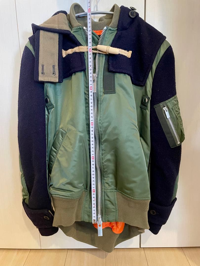 18AW sacai サカイ × Gloverall グローバーオール　サイズ2