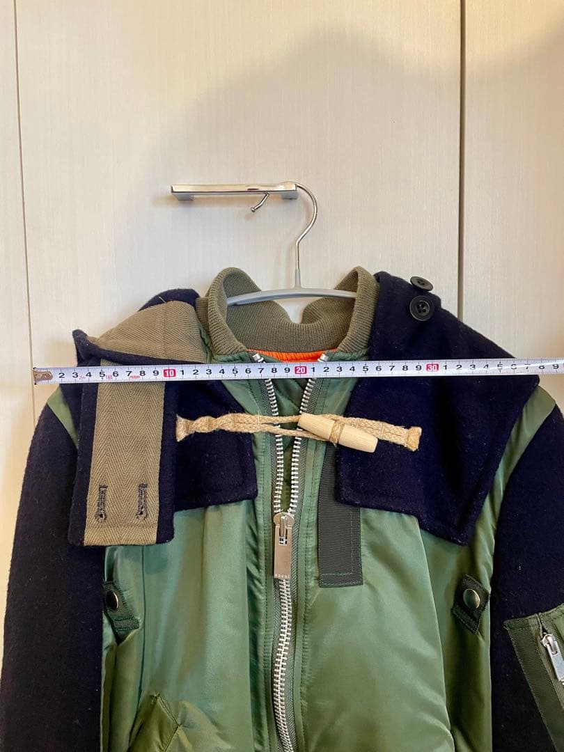 18AW sacai サカイ × Gloverall グローバーオール　サイズ2