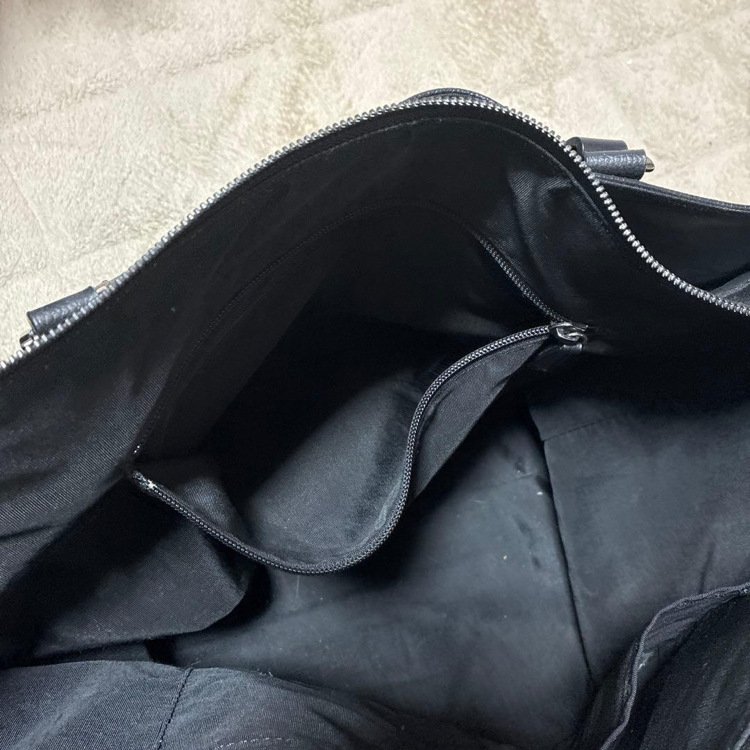 ブラックレーベル 黒 レザートートバッグ