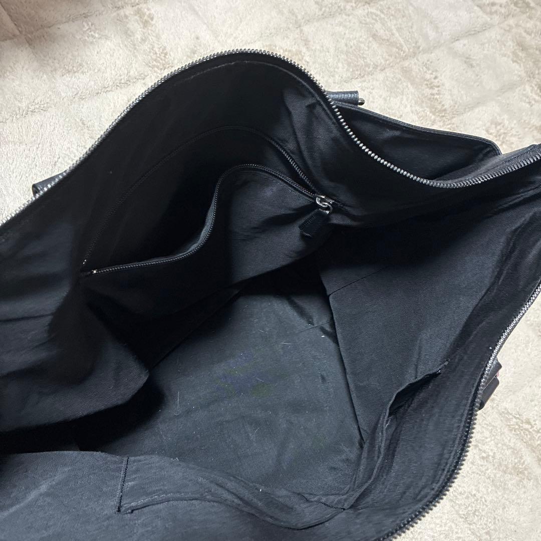 ブラックレーベル 黒 レザートートバッグ