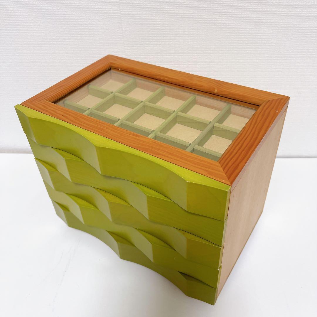 レイジースーザン　ジュエリーボックス　木製